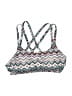 Assorted Brands Chevron-herringbone Teal Swimsuit Top Size S - photo 1