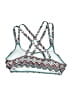 Assorted Brands Chevron-herringbone Teal Swimsuit Top Size S - photo 2