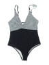 B2Prity Chevron-herringbone Black One Piece Swimsuit Size S - photo 1