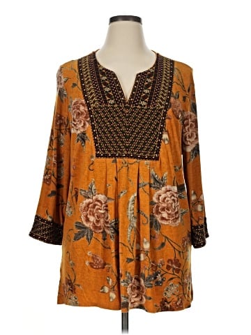 Soft Surroundings 3/4 Sleeve Blouse (view 1)