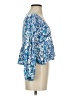 O'Neill 100% Viscose Blue 3/4 Sleeve Blouse Size XS - photo 4