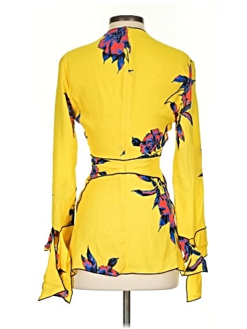 Proenza Schouler Long Sleeve Silk Top (view 2)