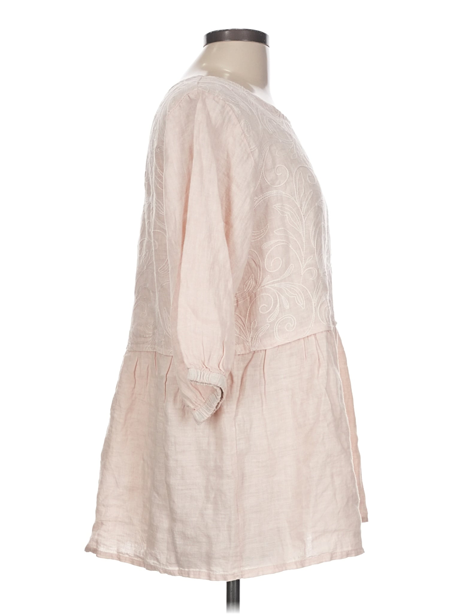 alessia pacini linen dress Alessia Pacini Linen Dress Women Small Beige Sleeveless Linen Embroidered  Resort