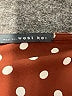 West Kei 100% Polyester Polka Dots Burgundy 3/4 Sleeve Blouse Size 2X - photo 7