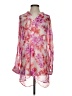 Tommy Bahama 100% Polyester Tropical Floral Pink Long Sleeve Blouse Size XS - photo 1
