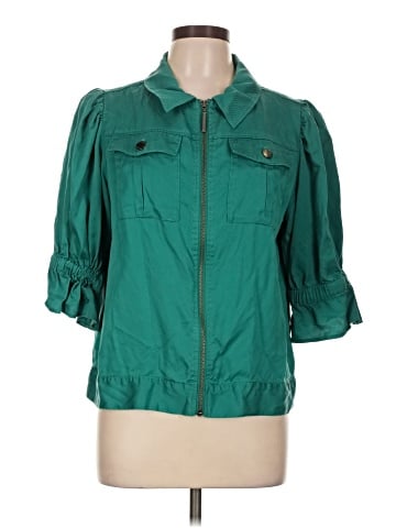G by Giuliana Rancic 3/4 Sleeve Button-Down Shirt (view 1)