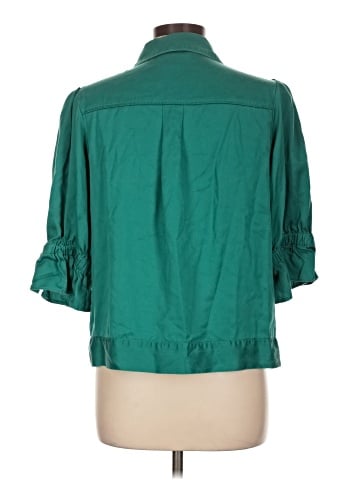 G by Giuliana Rancic 3/4 Sleeve Button-Down Shirt (view 2)