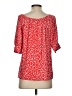 J.Crew 100% Viscose Red Short Sleeve Blouse Size S - photo 2