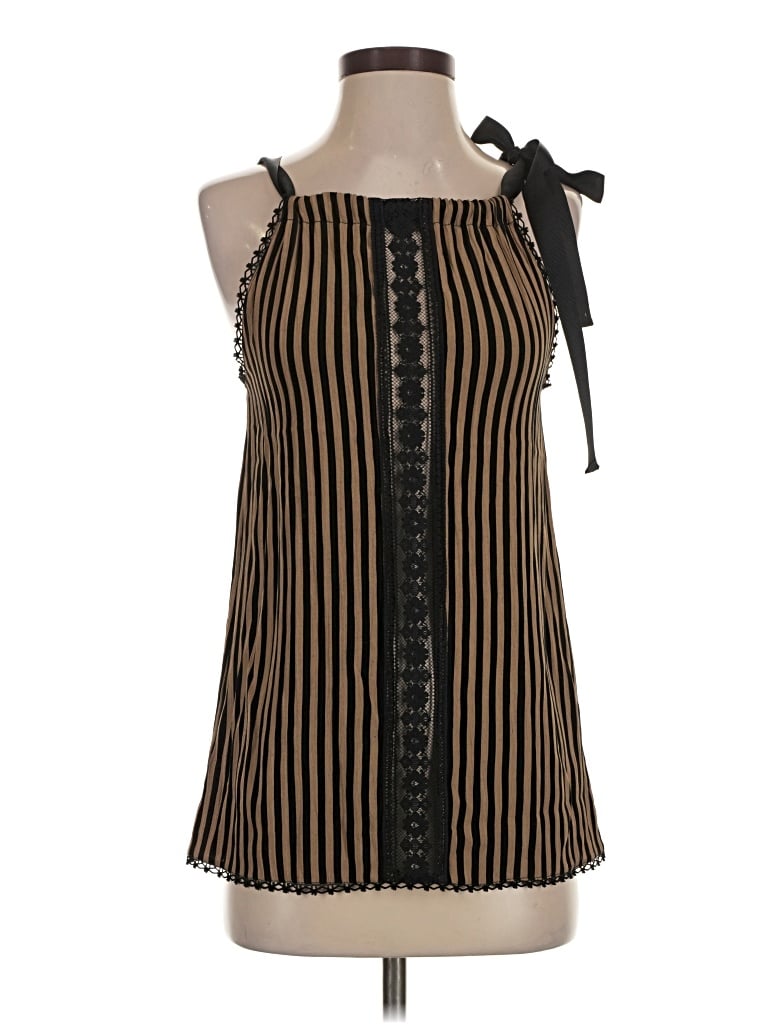 Pre-owned Assorted Brands Sleeveless Blouse In Brown