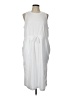 Serra Solid White Casual Dress Size L - photo 1