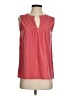 Ann Taylor 100% Polyester Red Sleeveless T-Shirt Size XXS - photo 1