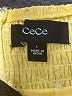 CeCe 100% Polyester Solid Yellow Casual Dress Size L - photo 7
