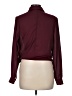Venus 100% Polyester Burgundy Long Sleeve Blouse Size 8 - photo 2