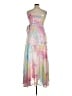 Hutch 100% Polyester Tie-dye Pink Cocktail Dress Size XL - photo 2