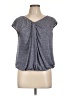 Studio M Gray Short Sleeve Top Size L - photo 1