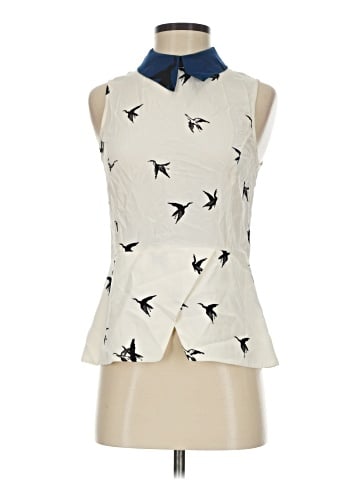Tibi Sleeveless Silk Top (view 1)