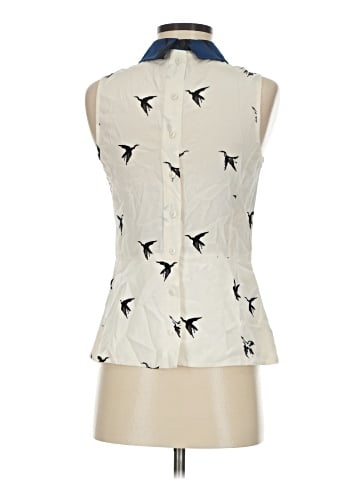 Tibi Sleeveless Silk Top (view 2)