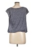 Studio M Gray Short Sleeve Top Size L - photo 2