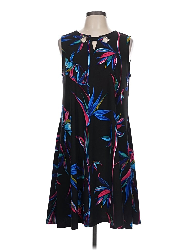 Pre-owned Ak Anne Klein Casual Dress In Black
