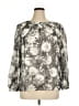 Talbots Silver Gray Long Sleeve Blouse Size XL - photo 1