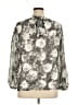 Talbots Silver Gray Long Sleeve Blouse Size XL - photo 2