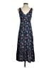 LOFT Beach Floral Blue Casual Dress Size XS - photo 1