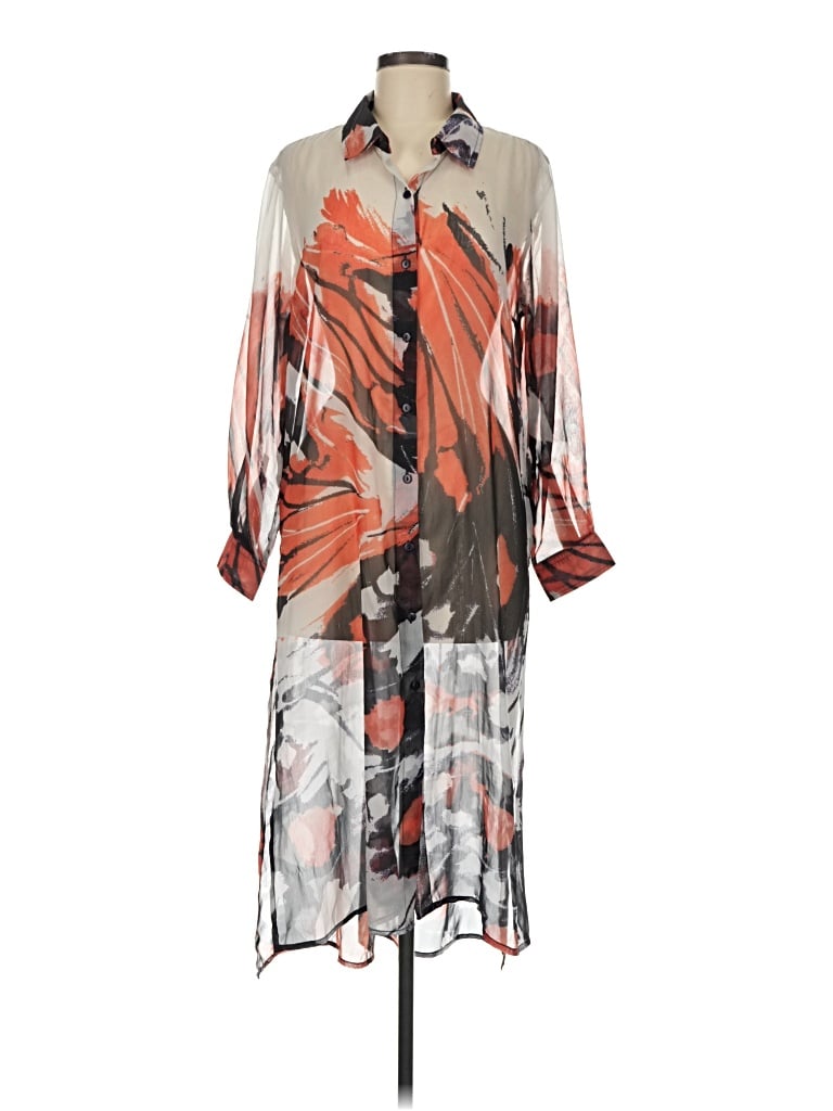 Pre-owned Liverpool Los Angeles Kimono In Orange