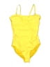 Assorted Brands Solid Yellow One Piece Swimsuit Size M - photo 1