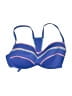 Shade & Shore Chevron-herringbone Blue Swimsuit Top Size 34DD - photo 1