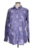 J. McLaughlin Paisley Purple Long Sleeve Button-Down Shirt Size L - photo 1