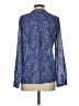 HD in Paris 100% Polyester Blue Long Sleeve Blouse Size 2 - photo 2