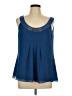 Nine West 100% Polyester Blue Sleeveless Blouse Size 10 - photo 1