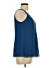 Nine West 100% Polyester Blue Sleeveless Blouse Size 10 - photo 4