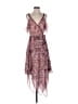 BCBGMAXAZRIA 100% Polyester Paisley Pink Cocktail Dress Size S - photo 1