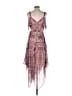 BCBGMAXAZRIA 100% Polyester Paisley Pink Cocktail Dress Size S - photo 2