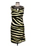 Thalia Sodi Animal Print Yellow Cocktail Dress Size L - photo 1