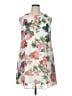Calvin Klein 100% Polyester Floral White Cocktail Dress Size 14 - photo 1