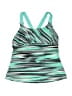 ZeroXposur Print Green Swimsuit Top Size S (estimated) - photo 1