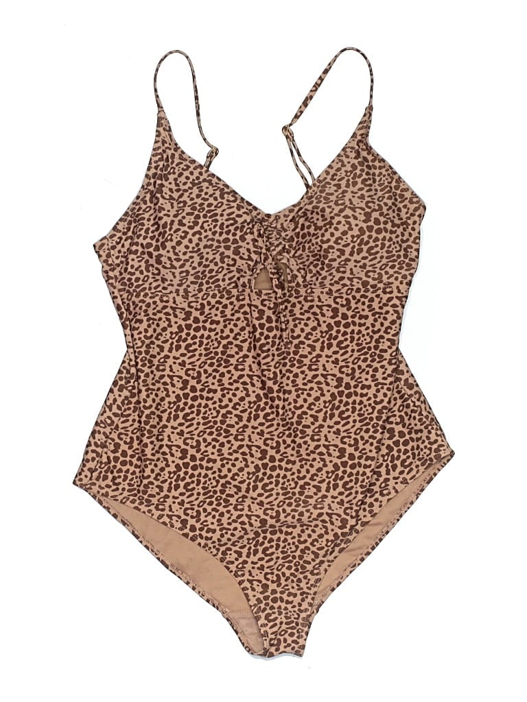 Pre-owned Jones New York One Piece Swimsuit In Brown