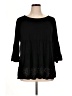 Moa Moa Black 3/4 Sleeve Blouse Size 1X - photo 1