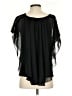 Cato 100% Polyester Black Short Sleeve Blouse Size S - photo 2