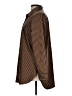 Chico's Chevron-herringbone Brown Long Sleeve Button-Down Shirt Size Lg (2) - photo 5