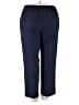 Alfred Dunner 100% Polyester Solid Blue Dress Pants Size 18 Petite - photo 2