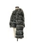 Assorted Brands 100% Polyester Gray Faux Fur Jacket Size S - photo 5