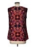 Merona 100% Polyester Red Sleeveless Blouse Size L - photo 2