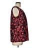 Merona 100% Polyester Red Sleeveless Blouse Size L - photo 4