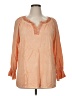 Spense 100% Viscose Orange Long Sleeve Blouse Size XL - photo 1