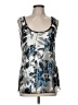 Elie Tahari Silver Sleeveless Blouse Size M - photo 1