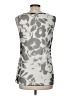 Elie Tahari Silver Sleeveless Blouse Size M - photo 2
