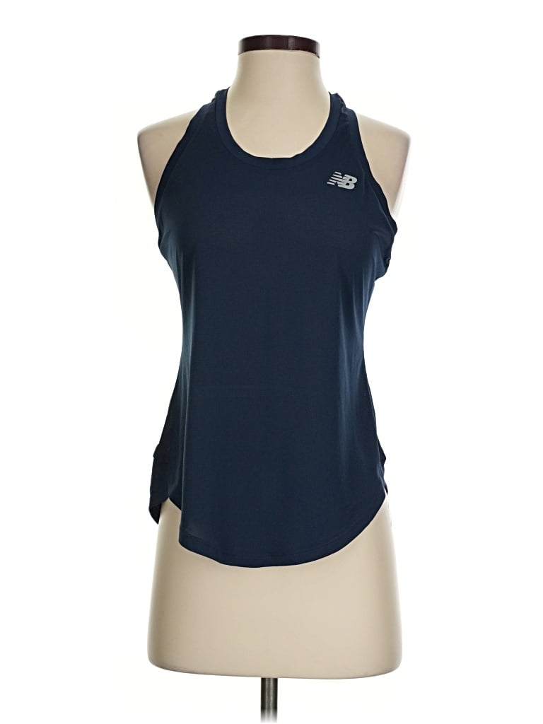 Pre-owned New Balance Active Tank Top In Blue